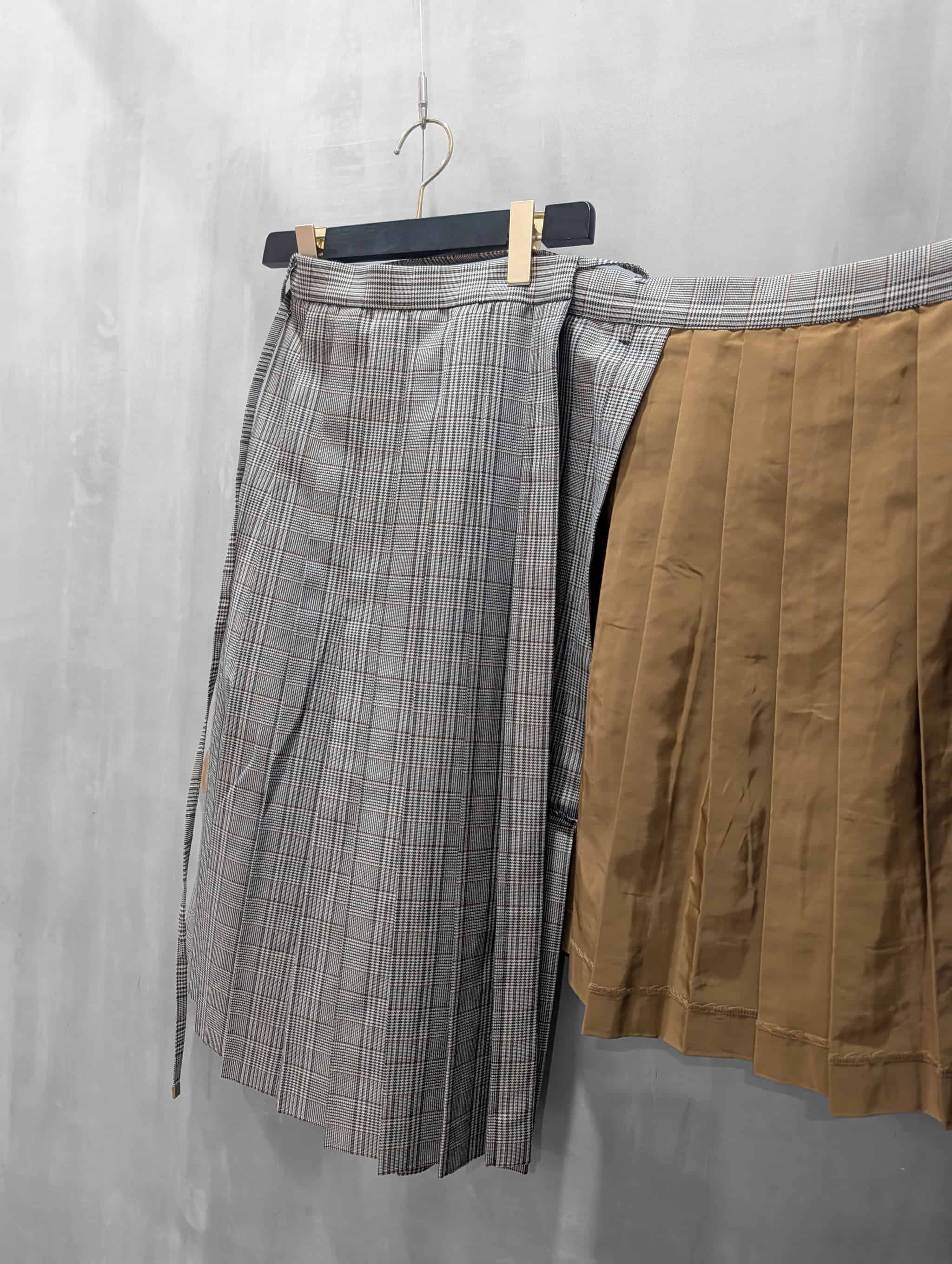 THOMAS MAGPIE（トーマスマグパイ）｜Glen CHECK Layered Skirt