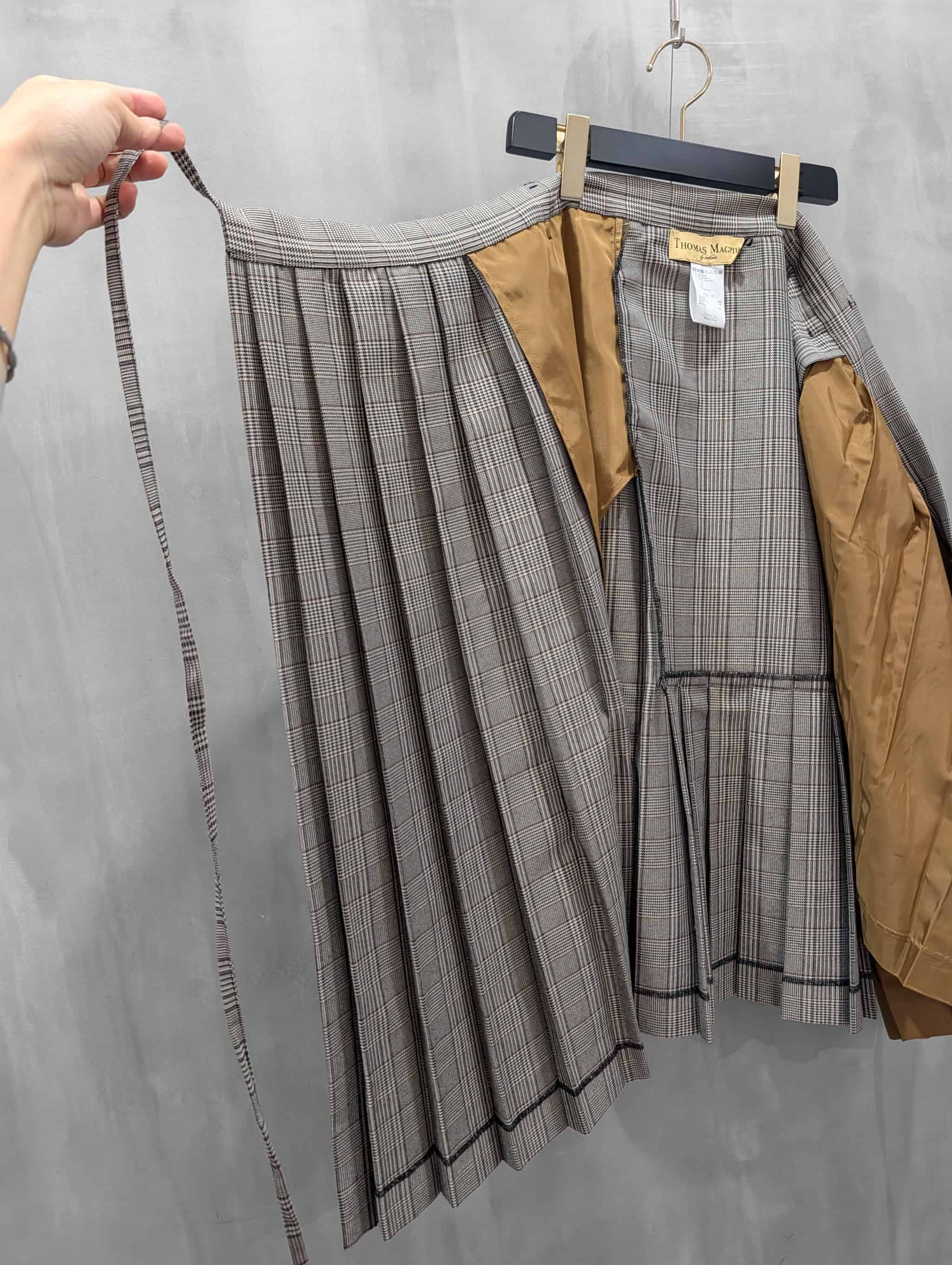 THOMAS MAGPIE（トーマスマグパイ）｜Glen CHECK Layered Skirt