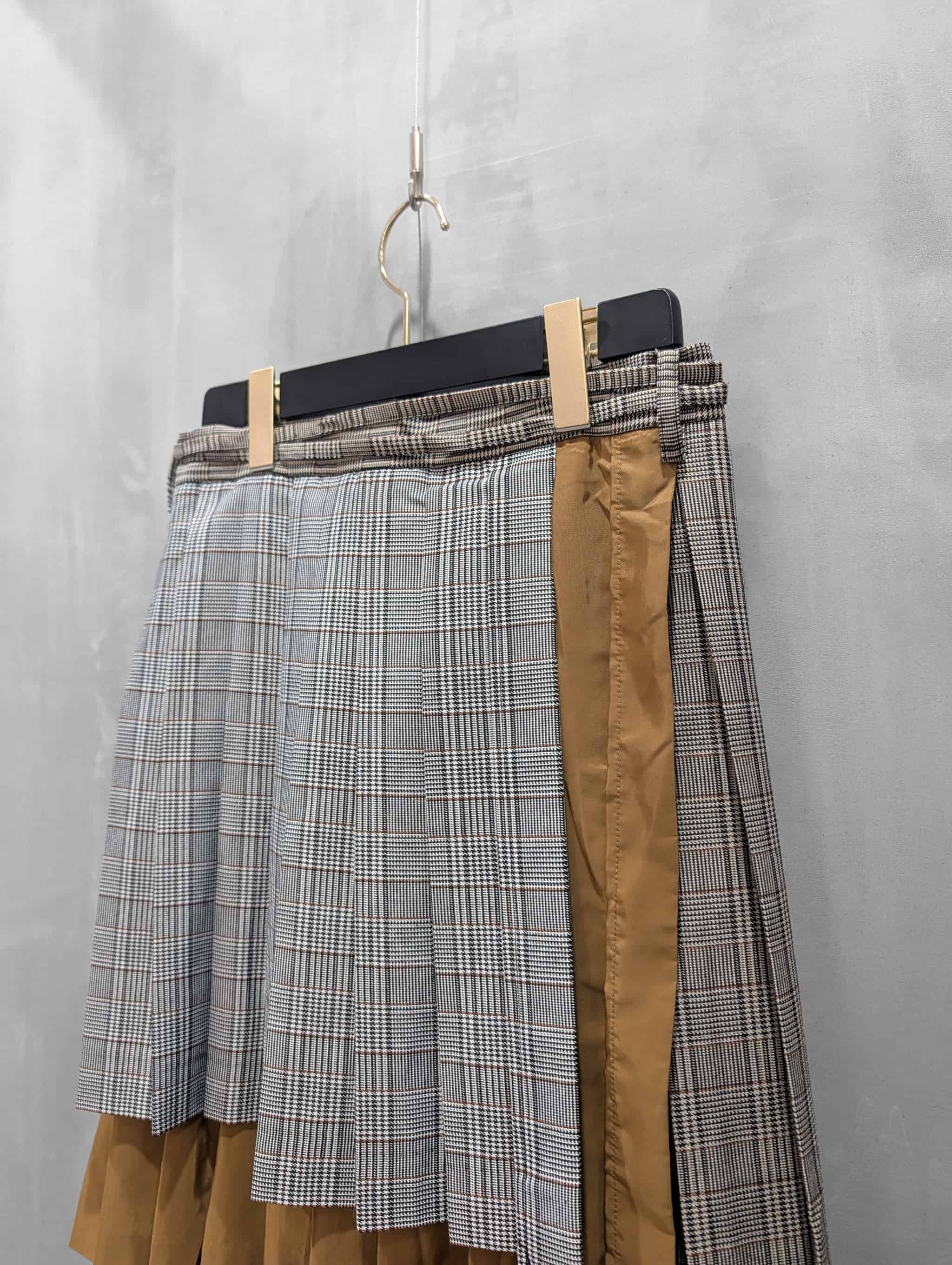 THOMAS MAGPIE(トーマスマグパイ)|Glen CHECK Layered Skirt THOMAS MAGPIE(トーマスマグパイ)|Glen CHECK Layered Skirt
