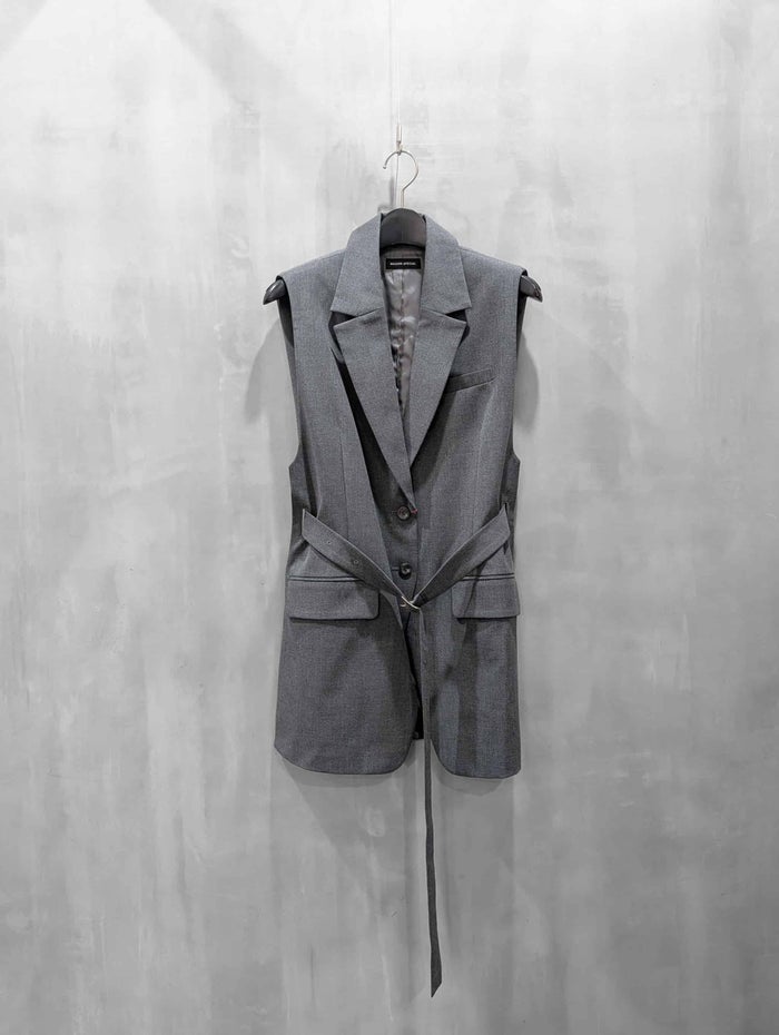 MAISON SPECIAL(メゾンスペシャル)|Belted Side-Open Vest|21262115302