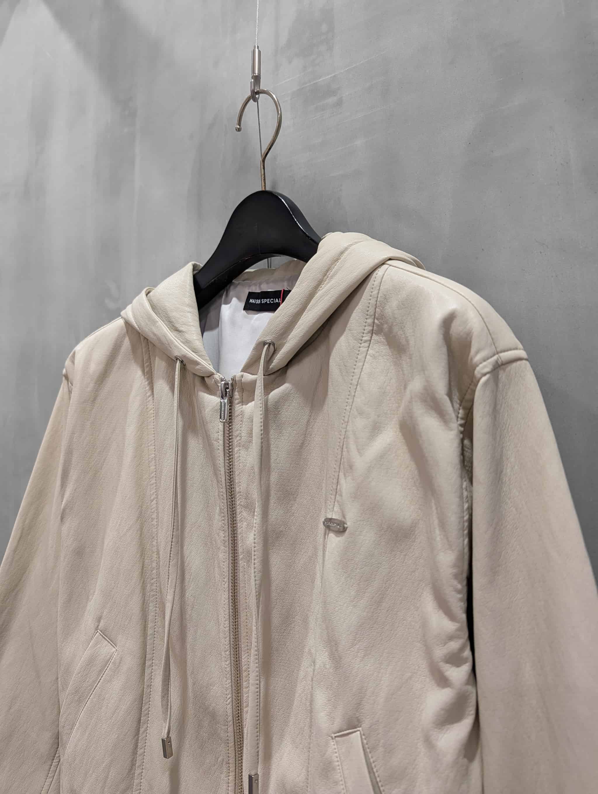 MAISON SPECIAL（メゾンスペシャル）｜Faux Leather Hoodie Parka