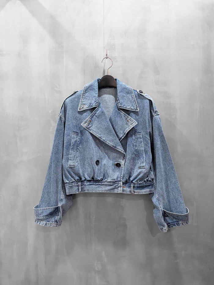 MAISON SPECIAL(メゾンスペシャル)|Denim Short Trench Coat|21262216304