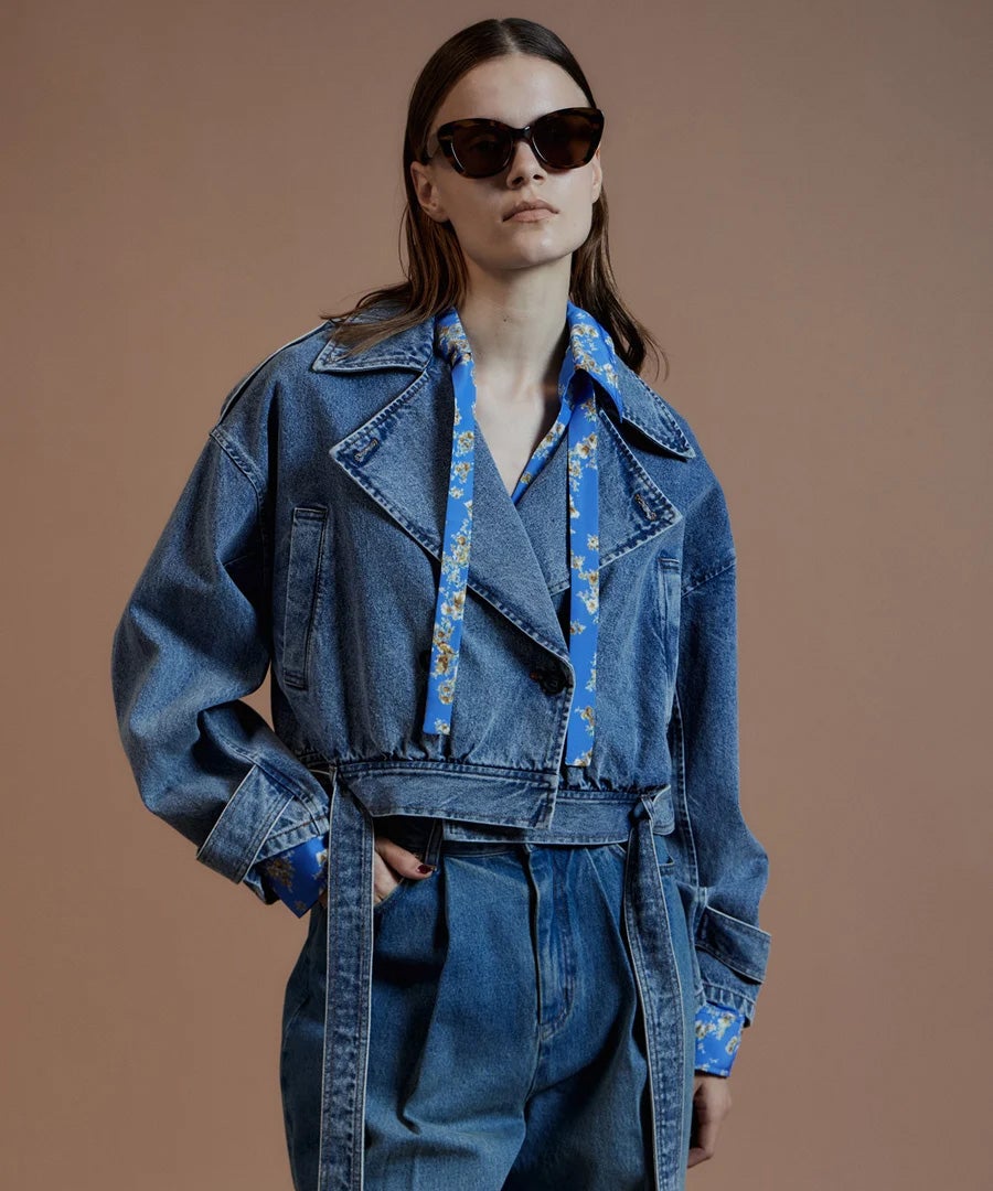 MAISON SPECIAL（メゾンスペシャル）｜Denim Short Trench Coat